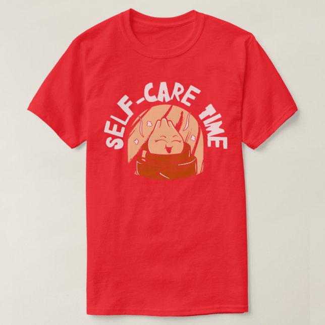 Camiseta Dim resume o tempo de relaxamento do SelfCare da C (Frente do Design)