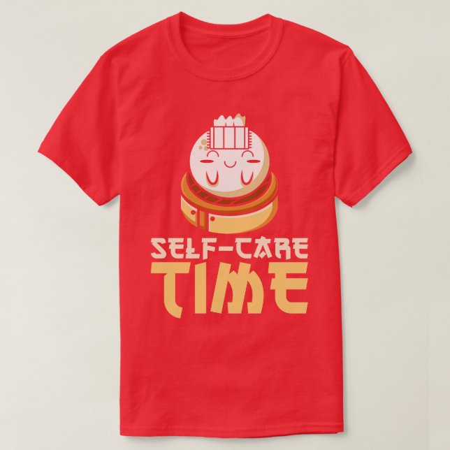 Camiseta Dim resume o tempo de relaxamento do SelfCare da C (Frente do Design)