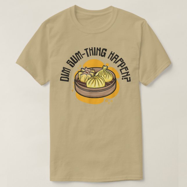 Camiseta dim soma-se a asian cozinhar foodie comida pun chi (Frente do Design)