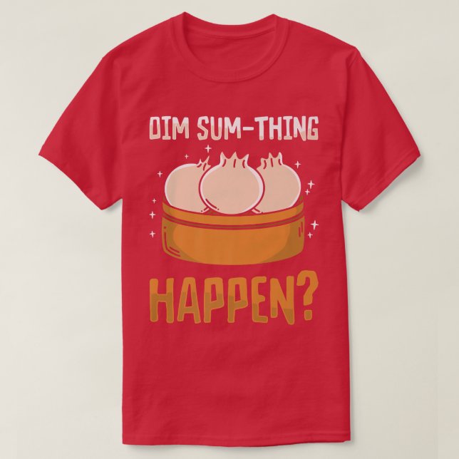 Camiseta dim soma-se a asian cozinhar foodie comida pun chi (Frente do Design)