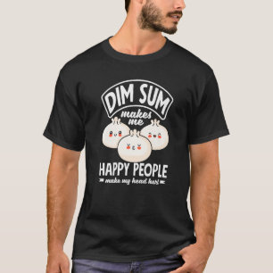 Camiseta Dim Sum Comida Chinesa Bolinhos Dim Sum Me Faz Ha
