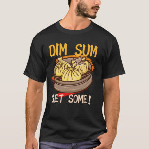 Camiseta Dim Sum Compre alguns Snacks de Comida Chineses Em