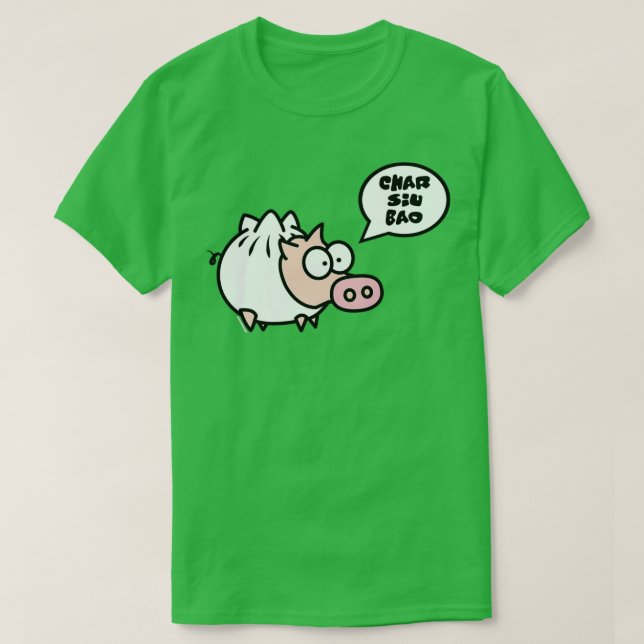 Camiseta Dim Sum Pig Char Siu Bao (Frente do Design)