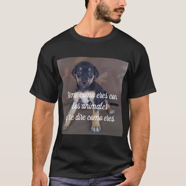 Camiseta Dime como eres con los animales (Frente)