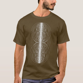 Camiseta Dimensões do círculo frontal