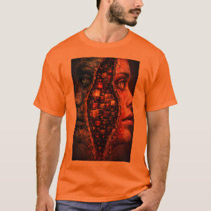 Camiseta Dimensões Fracturadas – Face Dupla Abstrata Surrea