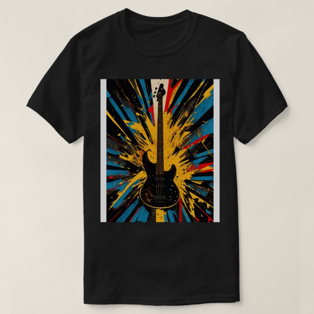 Camiseta Dimensões Musicais de Quebramento de Riqueza Cósmi (Frente do Design)