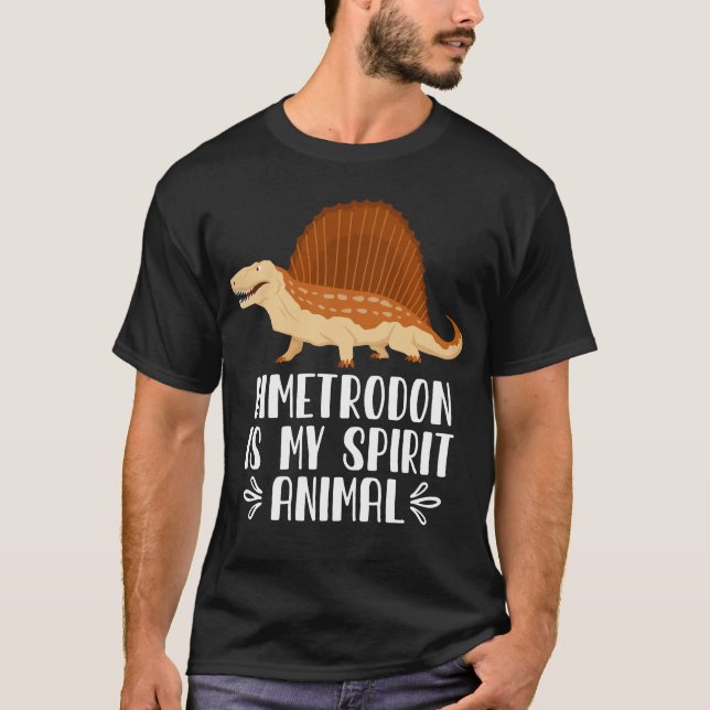 Camiseta Dimetrodon é o meu animal espiritual (Frente)