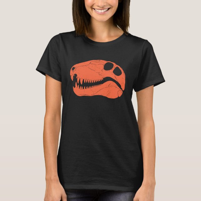 Camiseta Dimetrodon Skull Fossil Hunter (Frente)