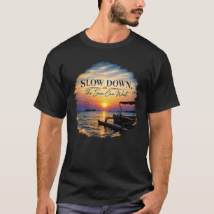 Camiseta Diminua a Velocidade O Sol Pode Esperar Arte de Pô