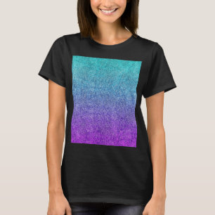 Camiseta Diminuição do Gradiente de Brilhante Tropical