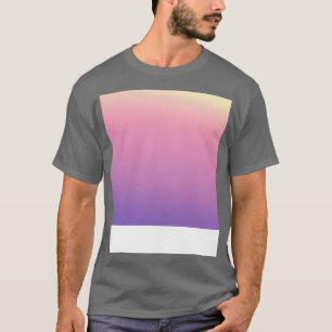 Camiseta Diminuição do padrão de gradiente roxo rosa