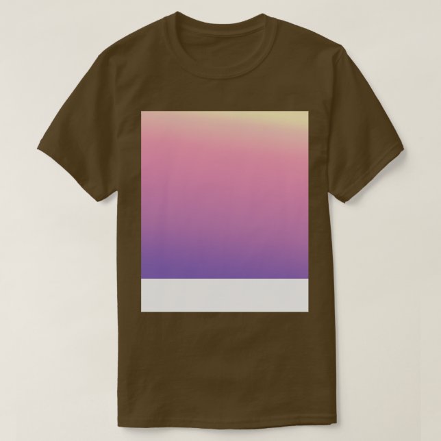 Camiseta Diminuição do padrão de gradiente roxo rosa (Frente do Design)