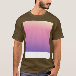 Camiseta Diminuição do padrão de gradiente roxo rosa