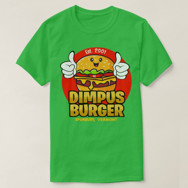 Camiseta Dimpus Burger do Super Troopers 2001 (Frente do Design)