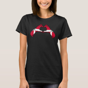 Camiseta Dinamarca Bandeira Danish Heart 1