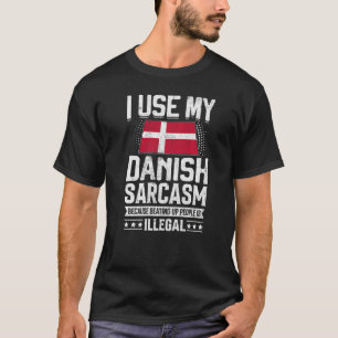 Camiseta Dinamarca Bandeiras para homens e mulheres dinamar