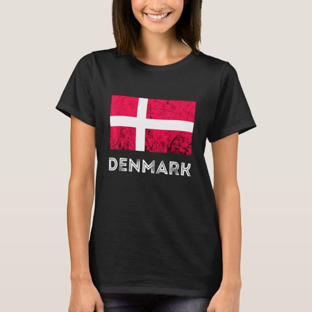 Camiseta Dinamarca Dannebrog Danish Flag Dansk Roots Danish (Frente)