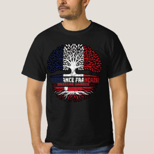 Camiseta Dinamarca Dinamarquesa França França Árvore Raízes