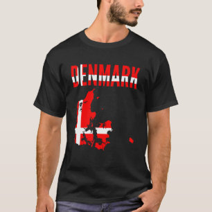 Camiseta Dinamarca Dinamarquesa — Sinalizador do Mapa do Pa
