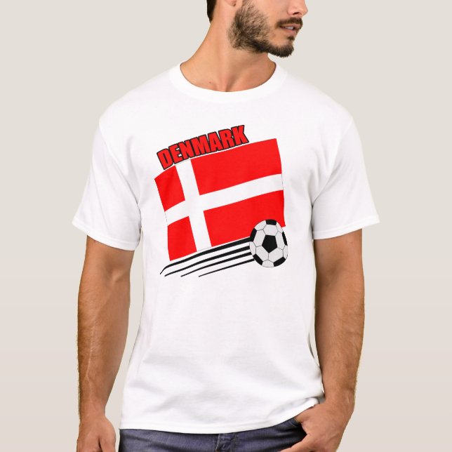 Camiseta Dinamarca - equipe de futebol (Frente)