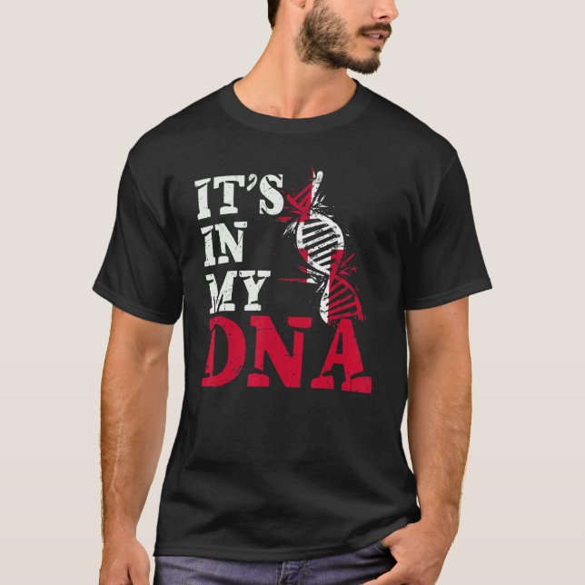 Camiseta Dinamarca Está No Meu Dna Danes Flag (Frente)