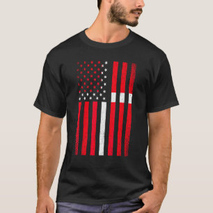 Camiseta Dinamarca Futebol de Bandeira Dinamarquesa Futebol