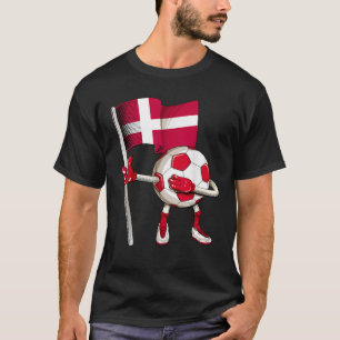 Camiseta Dinamarca Futebol de Jersey Bandeira Dinamarquesa 