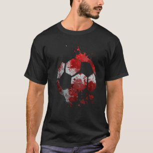Camiseta Dinamarca Futebol Gráfico Dinamarca Bandeira Futeb