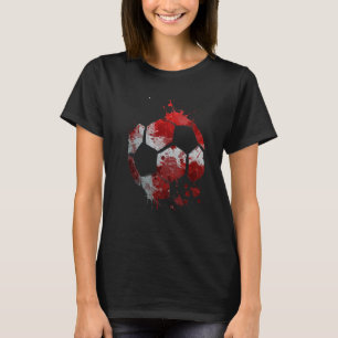 Camiseta Dinamarca Futebol Gráfico Dinamarca Bandeira Futeb