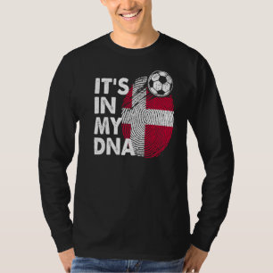 Camiseta Dinamarca Na Minha Equipe De Bandeiras Dinamarques
