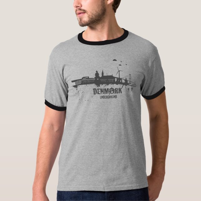 Camiseta Dinamarca subterrânea (Frente)