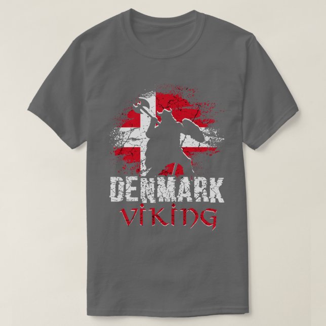 Camiseta Dinamarca Viking Warrior (Frente do Design)