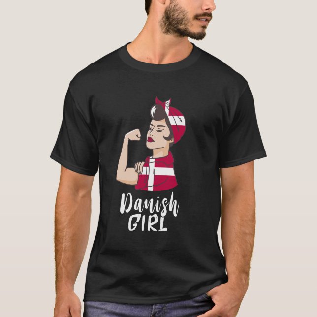 Camiseta Dinamarquesa Forte Dinamarquesa Orgulho Roots Dans (Frente)