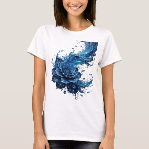 Camiseta Dinâmica Azul BLUE ROSE Statement