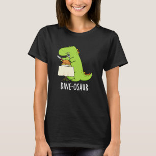 Camiseta Dine-osaur Funny Dinossaur Pun Dark BG