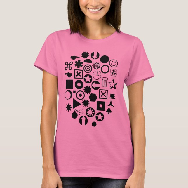 Camiseta Dingbat Abstrato (Frente)