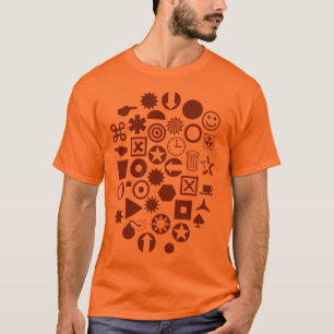 Camiseta Dingbat Abstrato - Noz