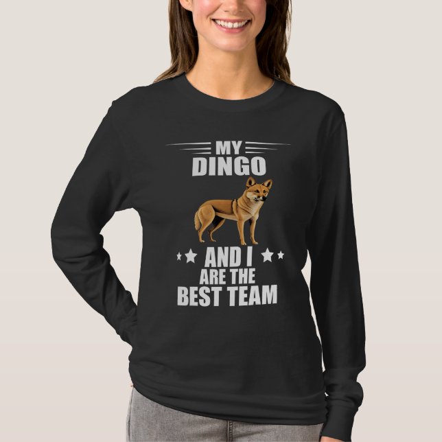 Camiseta Dingo And I Best Team Australian Wild Dog Dingo (Frente)