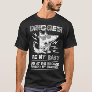 Camiseta Dingoes Comeu O Meu Bebê Tocar A Banda Da Caçadora