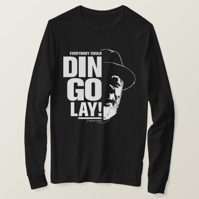 Camiseta DINGOLAY! | T-shirt de manga longa (Frente do Design)