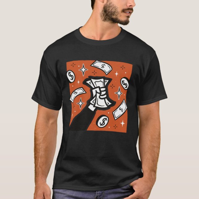 Camiseta Dinheiro autônomo rico (Frente)