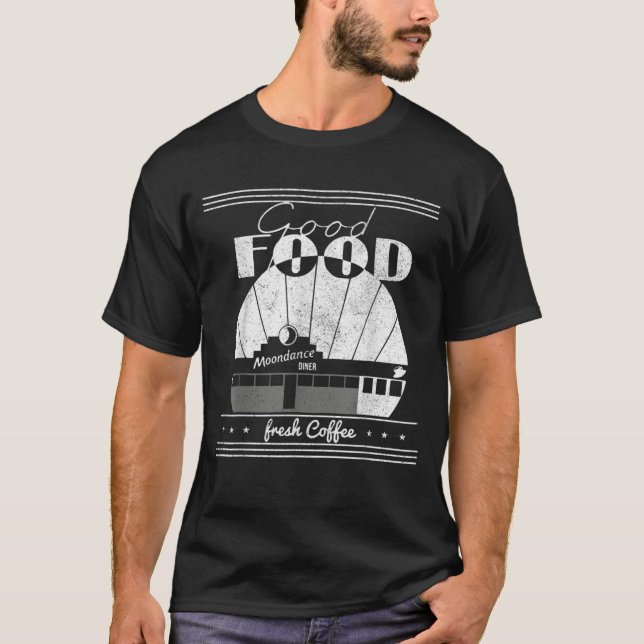 Camiseta Dinheiro das Moondances da Boa comida Tendência de (Frente)
