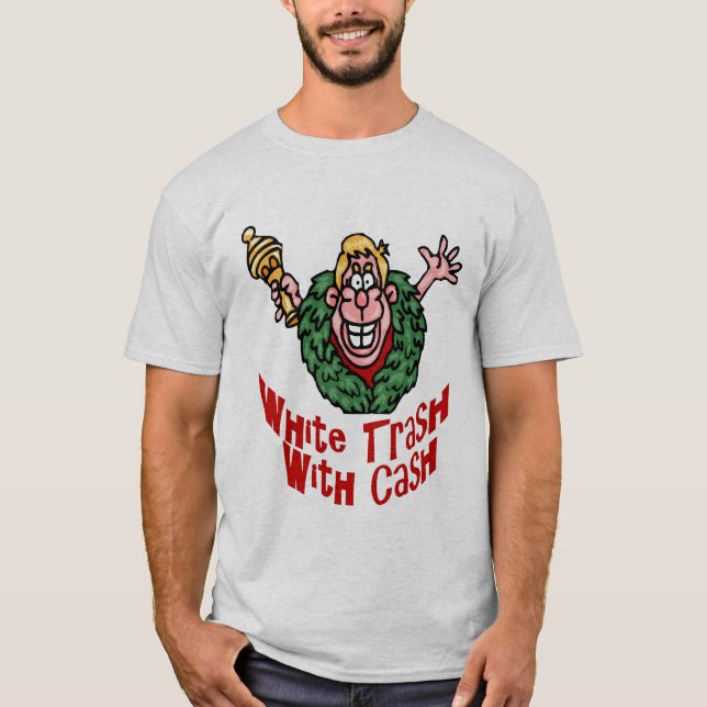 Camiseta Dinheiro de Lixo Branco (Frente)