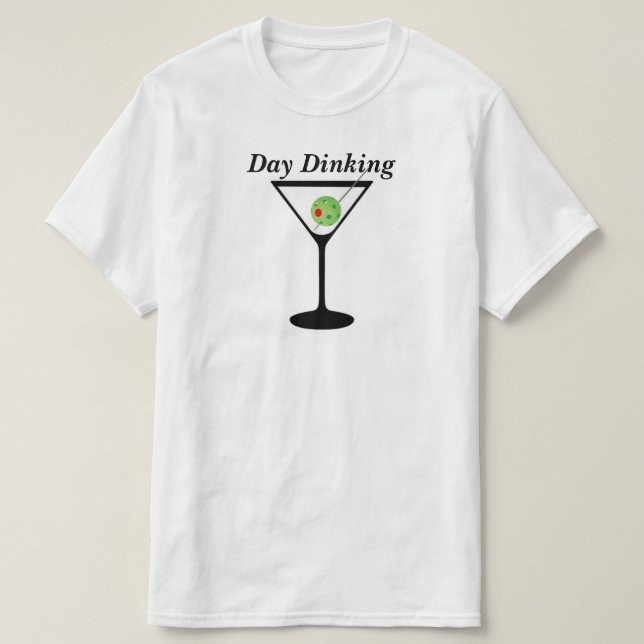 Camiseta Dinheiro do Dia - Pickleball Martini Olive Pickleb (Frente do Design)