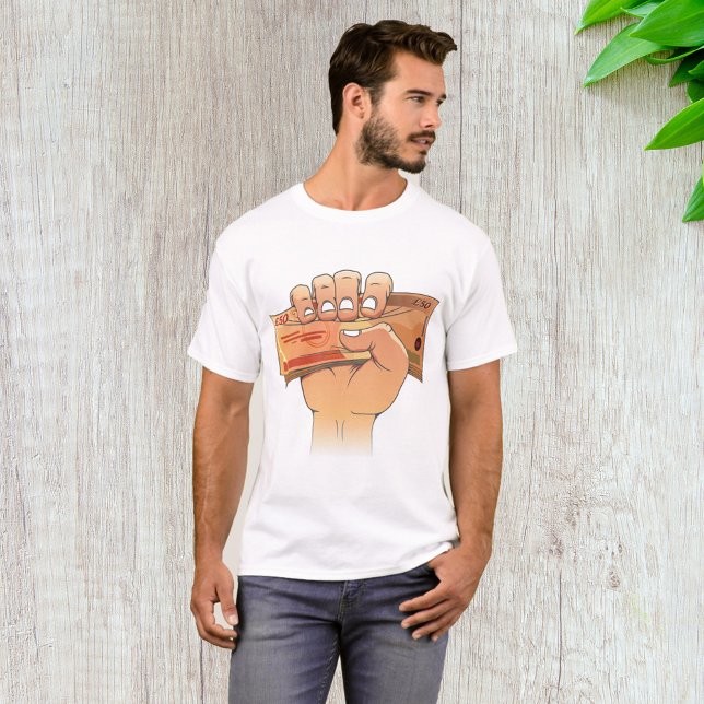 Camiseta Dinheiro na Mão (Criador carregado)