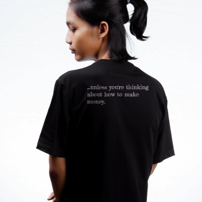 Camiseta Dinheiro na minha mente (Criador carregado)