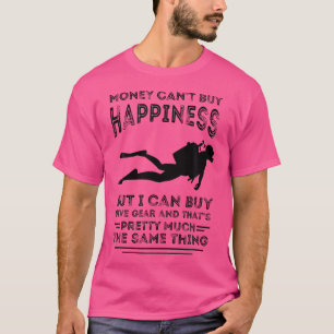 Camiseta Dinheiro Não Pode Comprar A Felicidade Scuba Diver