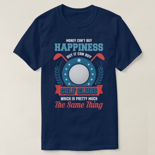 Camiseta Dinheiro Não Pode Comprar Felicidade Mas Pode Ser  (Frente do Design)