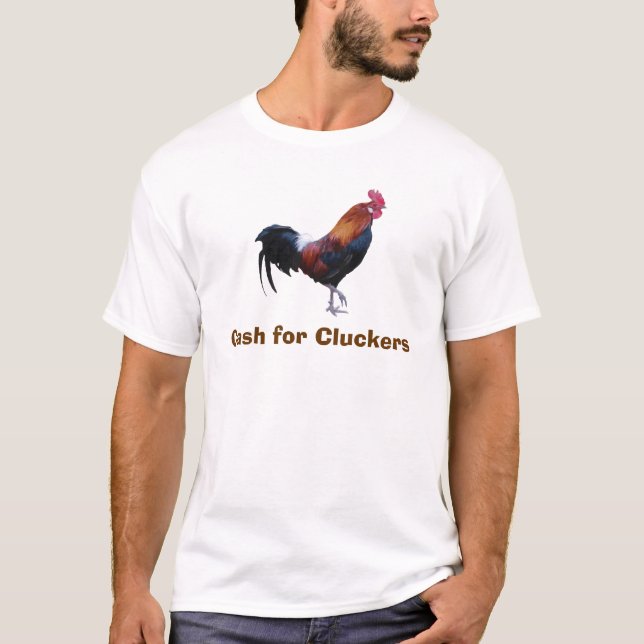 Camiseta Dinheiro para Cluckers (Frente)